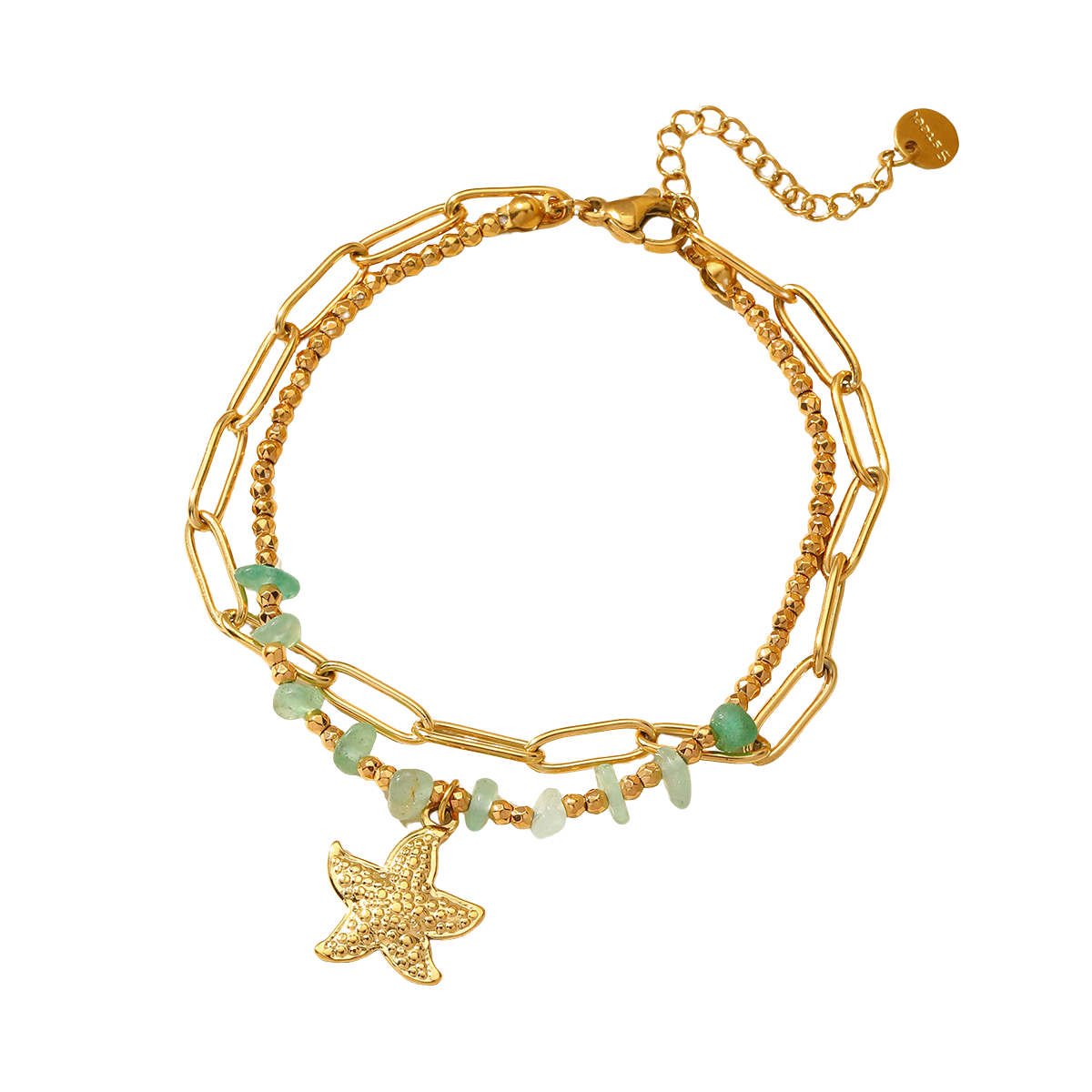 Green star - Bedelarmband