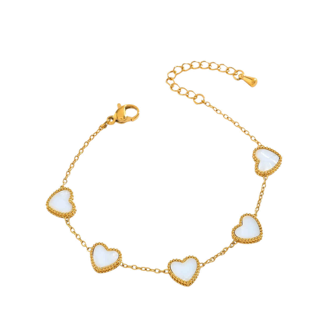 White hearts - Bracelet