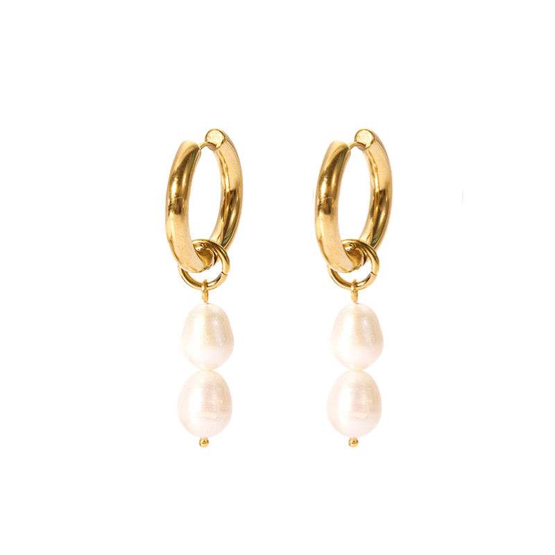 Double pearl - Earrings