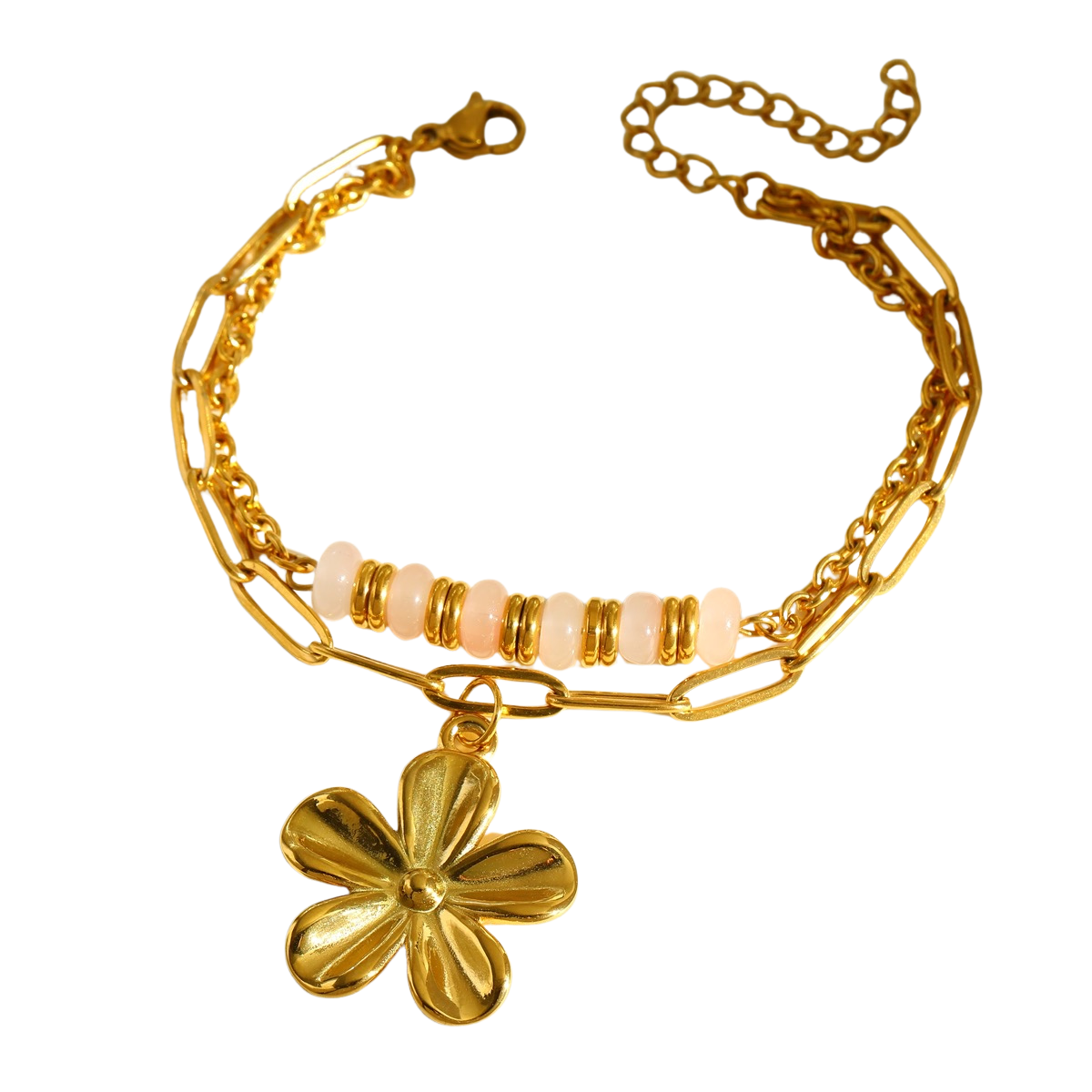 Big flower - Bedelarmband