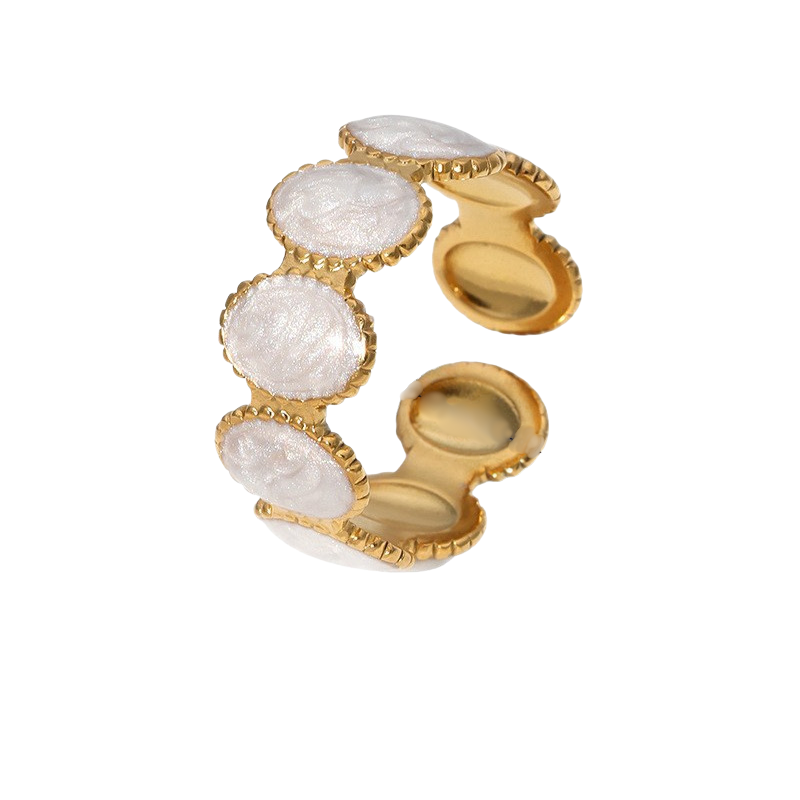 Pearls - Ring; Kleur: goud