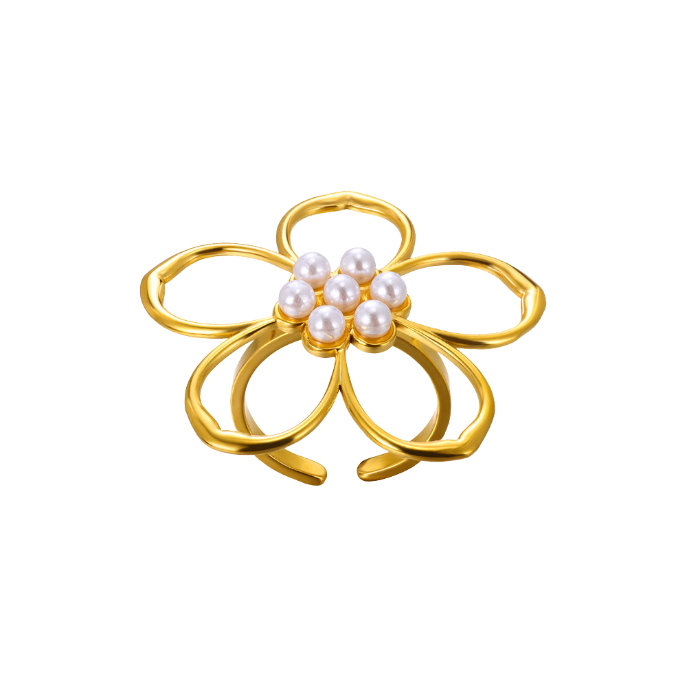 Pearly flower - Ring