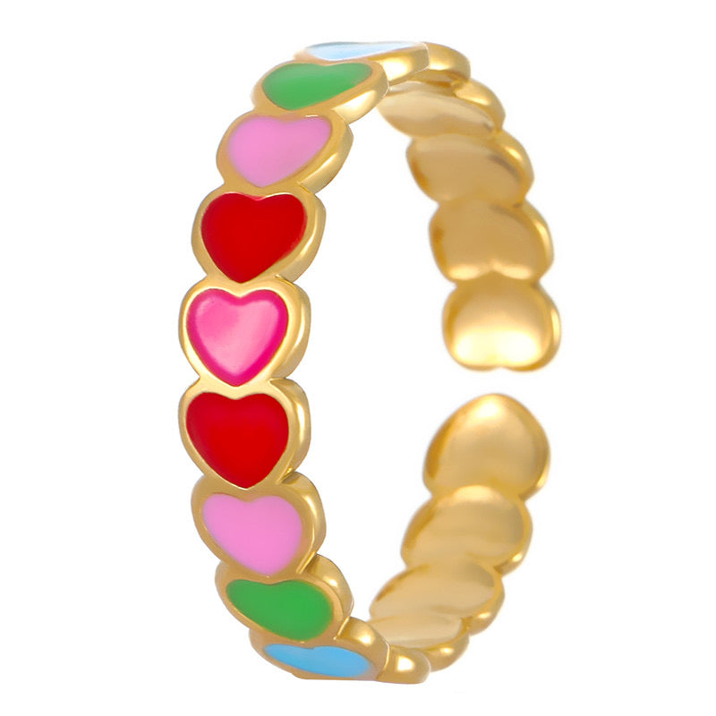 Color hearts - Ring
