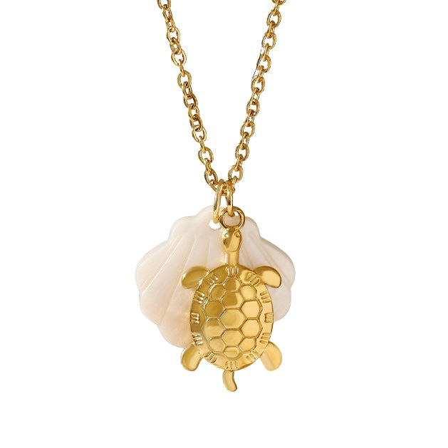 Pearly turtle - Necklace