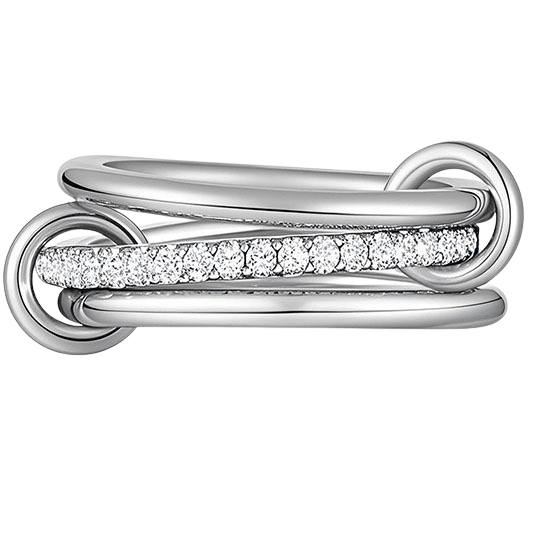 Silver sparkle - Stapelring