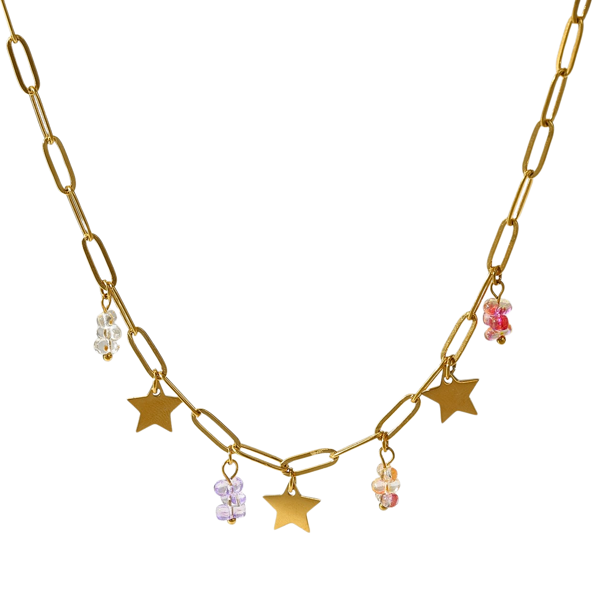 Stars and beads - Bedelketting