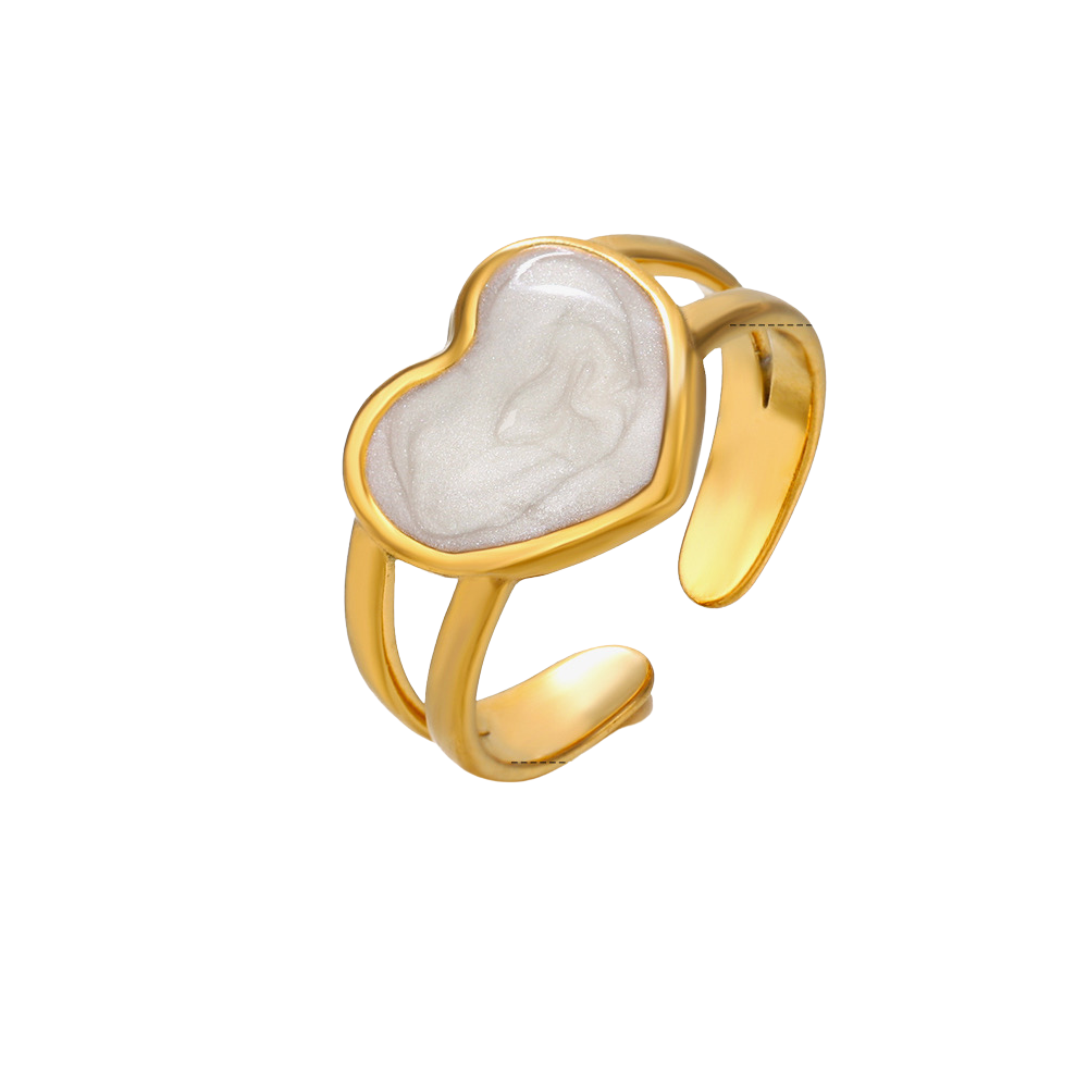 White heart - Ring