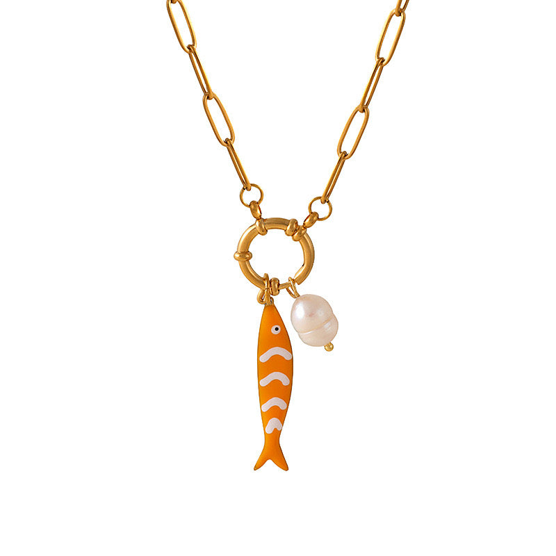 Fish orange - Necklace