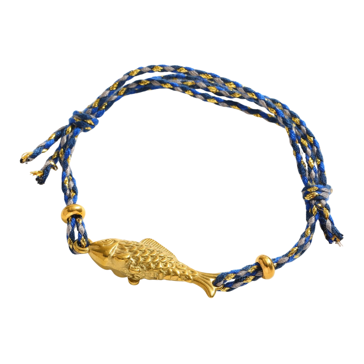 Braided fish blue - Bracelet