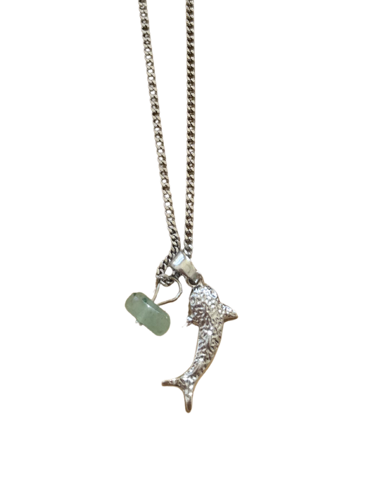 Green shark - Necklace