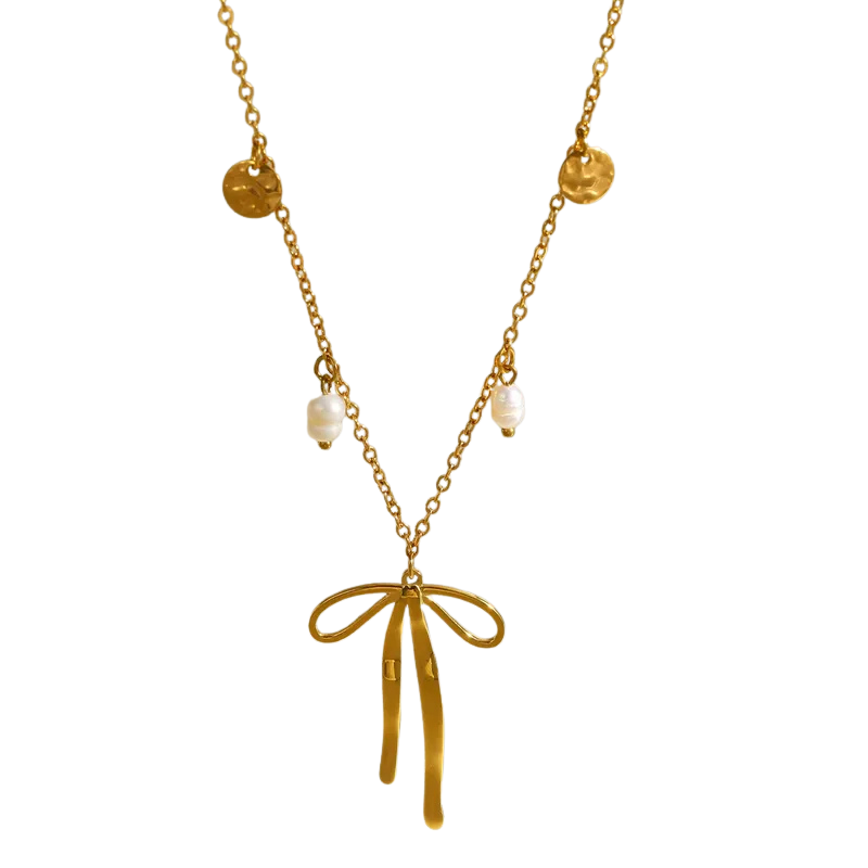 Pearly bow - Necklace