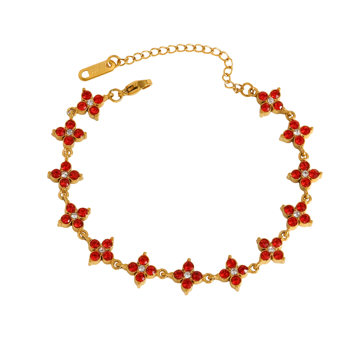 Clover red - Bracelet