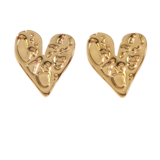 Big heart - Stud earring