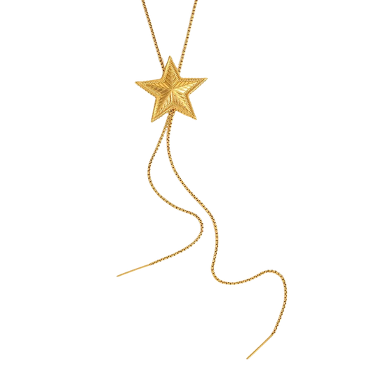 Tied star - lange ketting