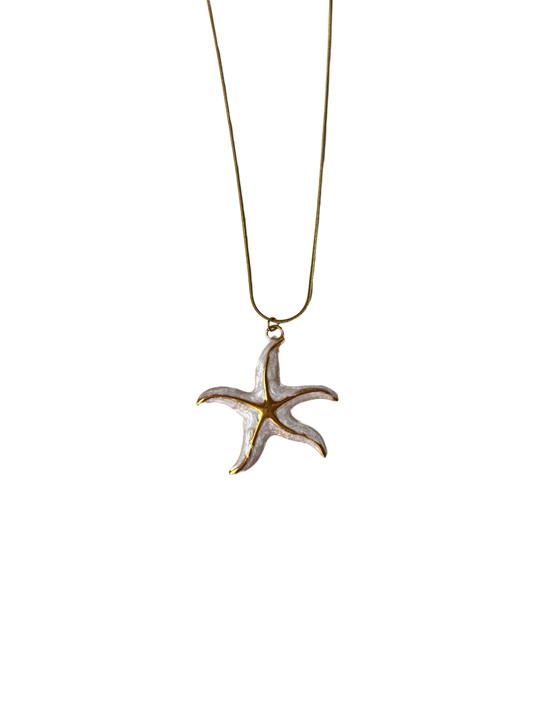 White starfish - Necklace