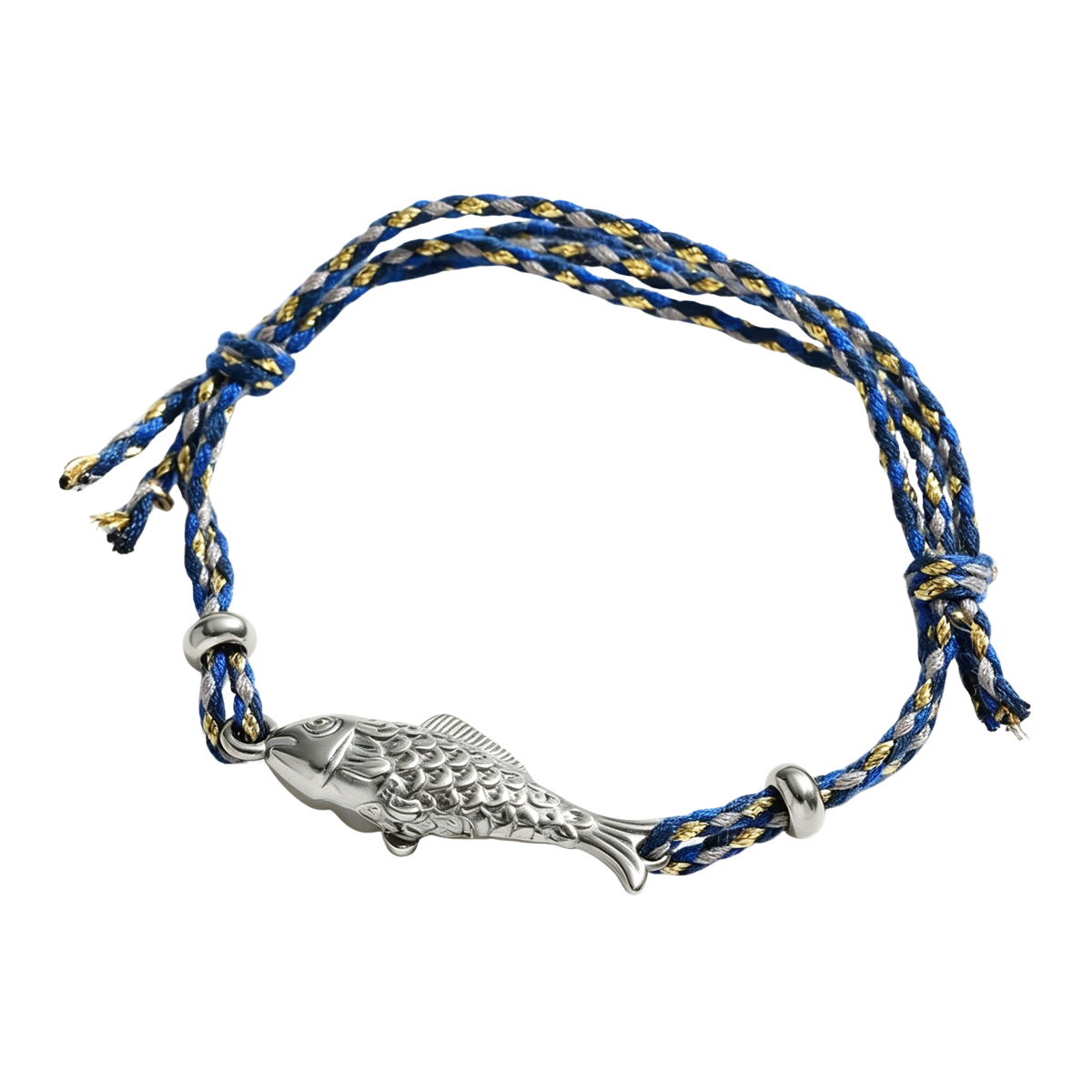 Braided fish blue - Bracelet