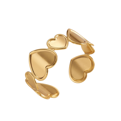 Reverse hearts - Bangle