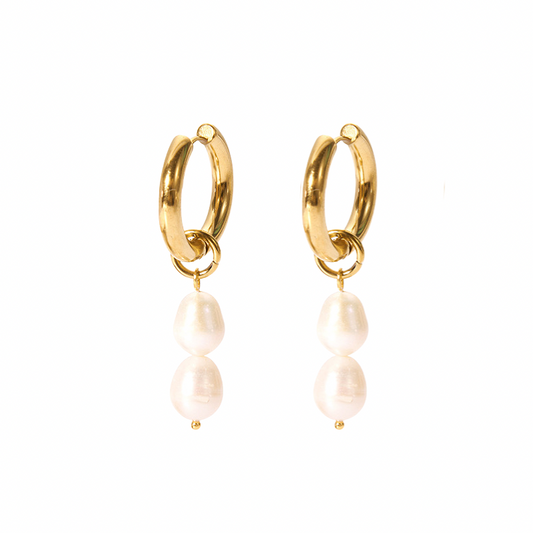 Double pearl - Earrings