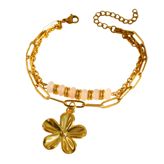 Big flower - Bedelarmband