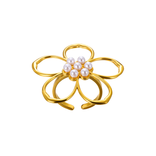 Pearly flower - Ring