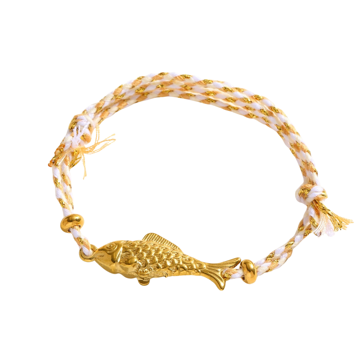 Braided fish white - Bracelet