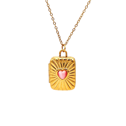 Pink pendant - Necklace