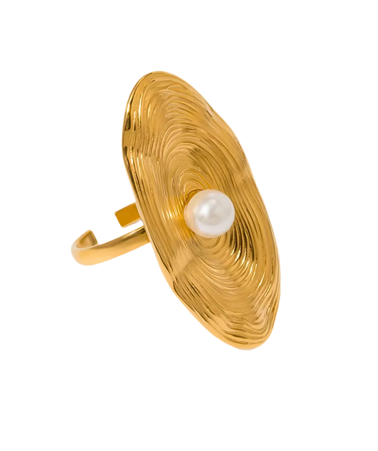 Pearl plate - Ring