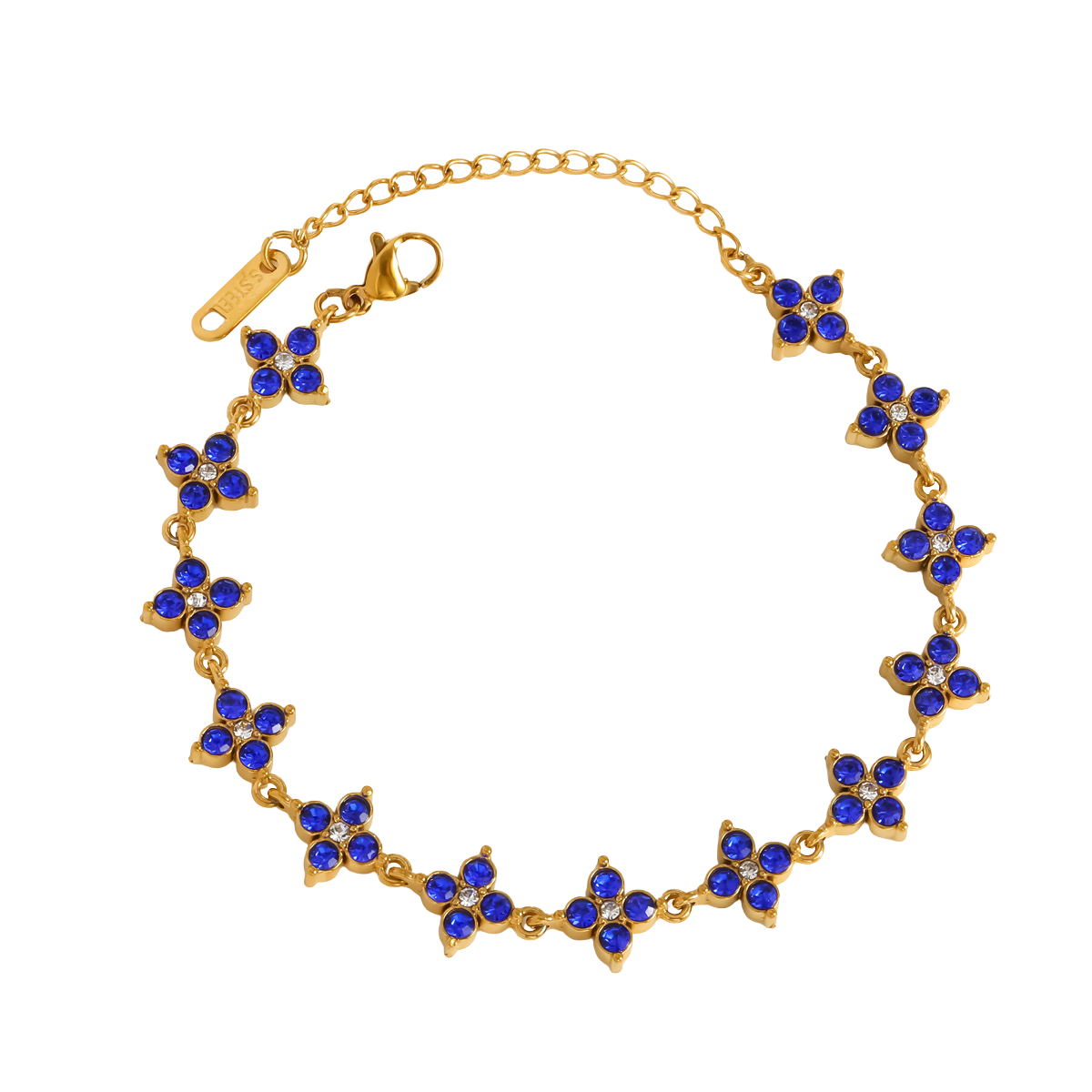 Blue clover - Bracelet