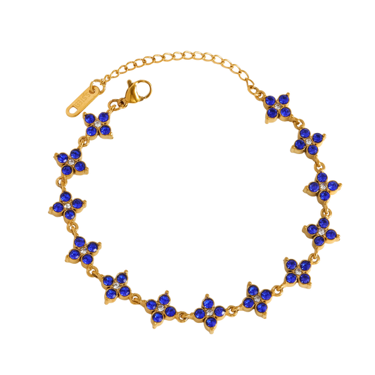 Blue clover - Bracelet
