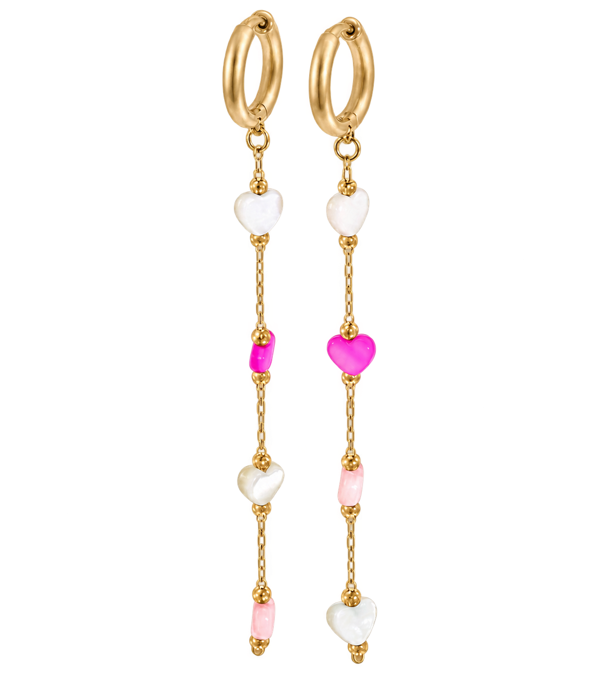 Heart row - Earrings