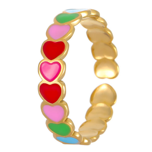 Color hearts - Ring