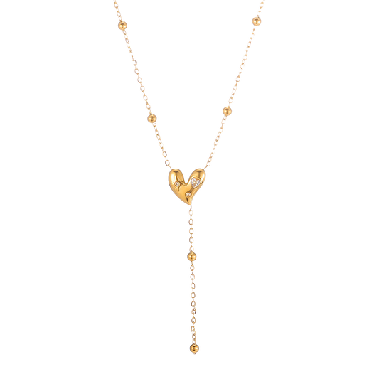 Shiny heart - Y ketting