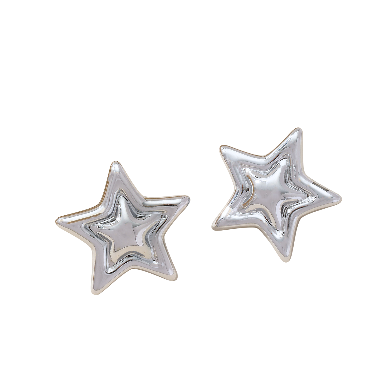 Double star - Stud Earring