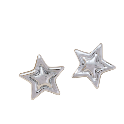 Double star - Stud Earring