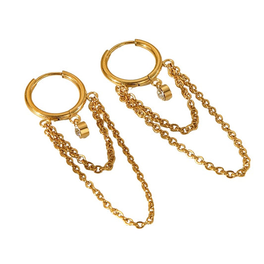 Shiny lines - Earrings