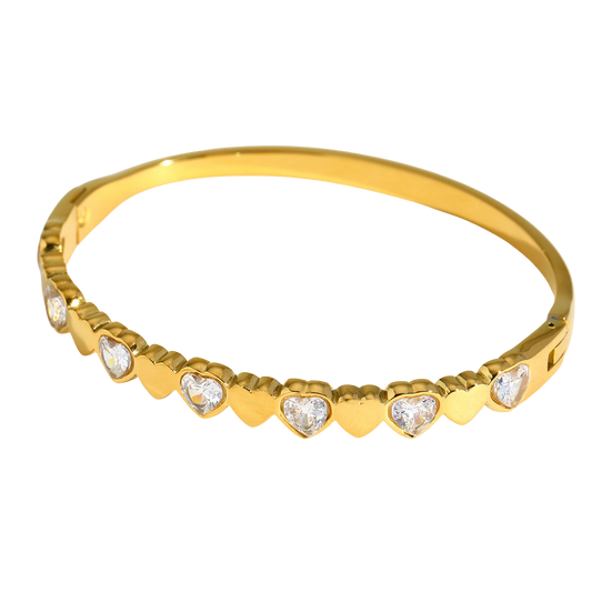 Shiny hearts - Bangle
