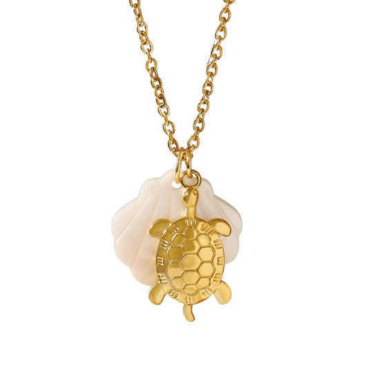 Pearly turtle - Necklace