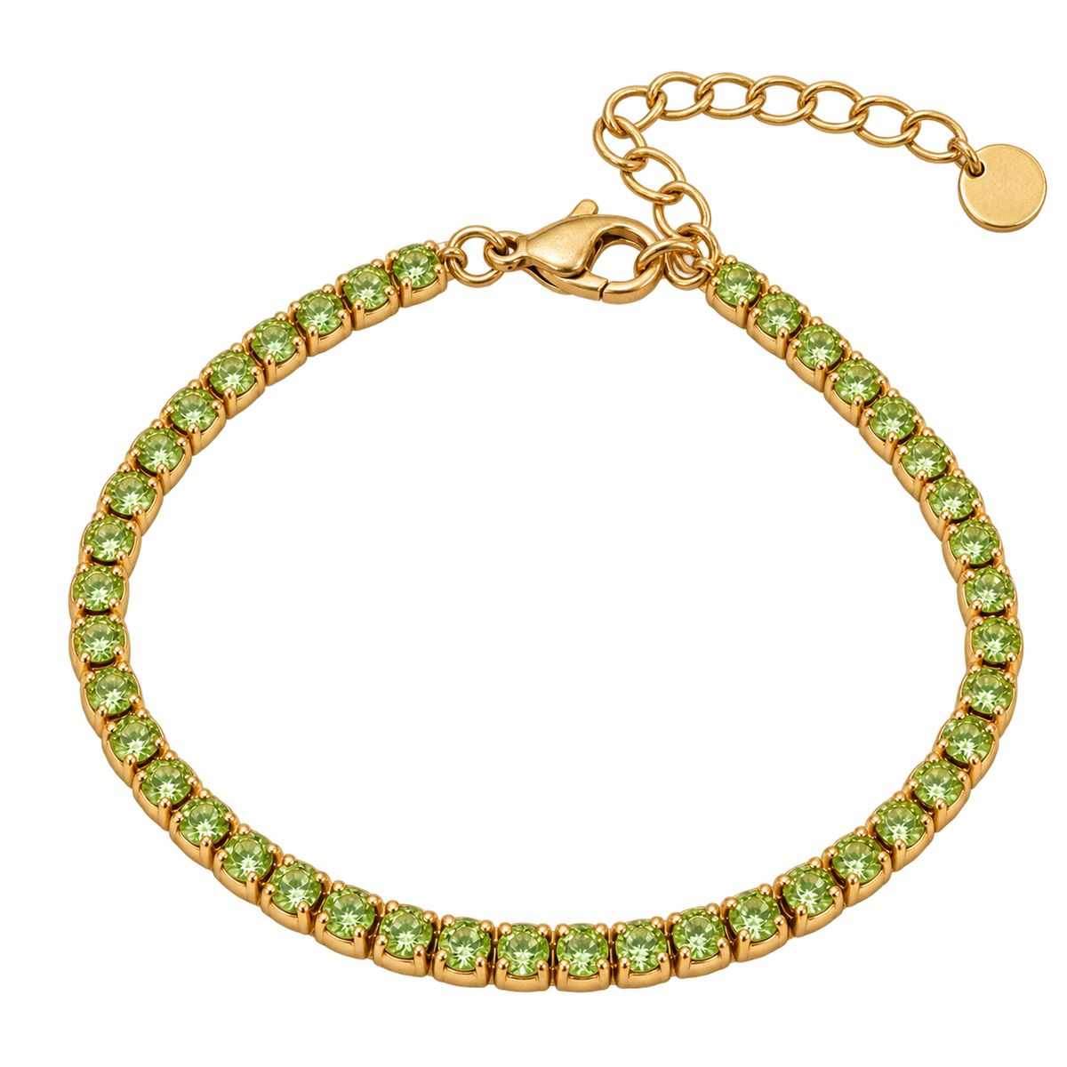 Tennisarmband Grün - Armband