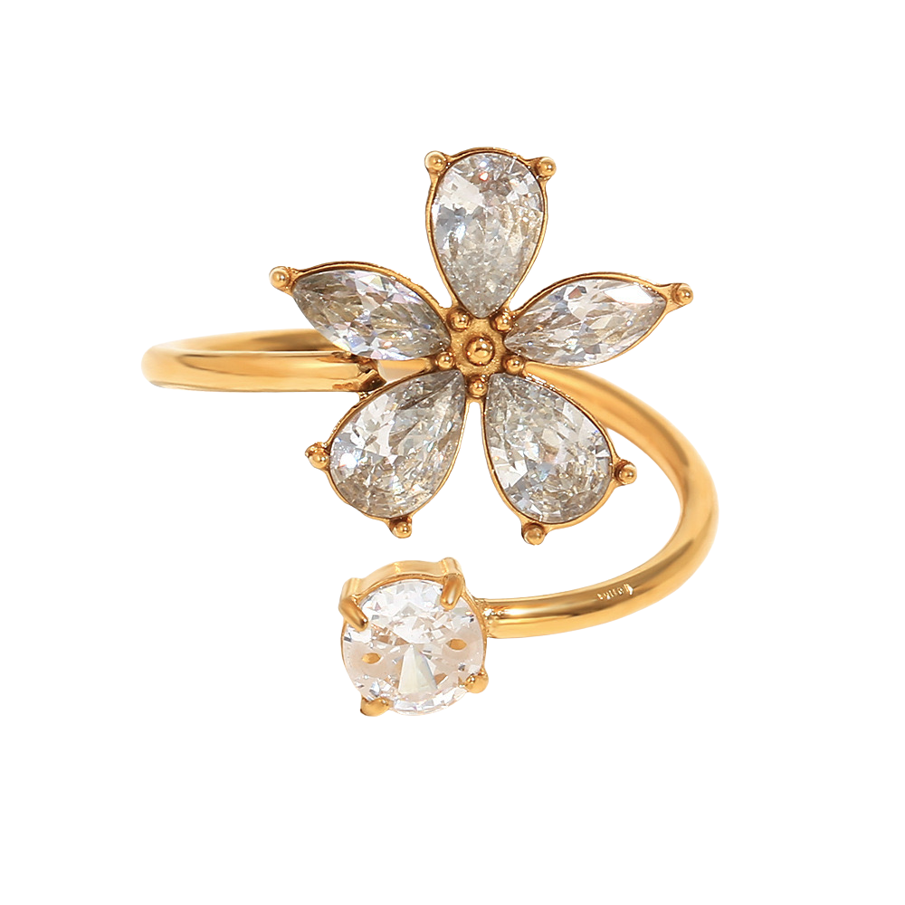 Shiny flower - ring
