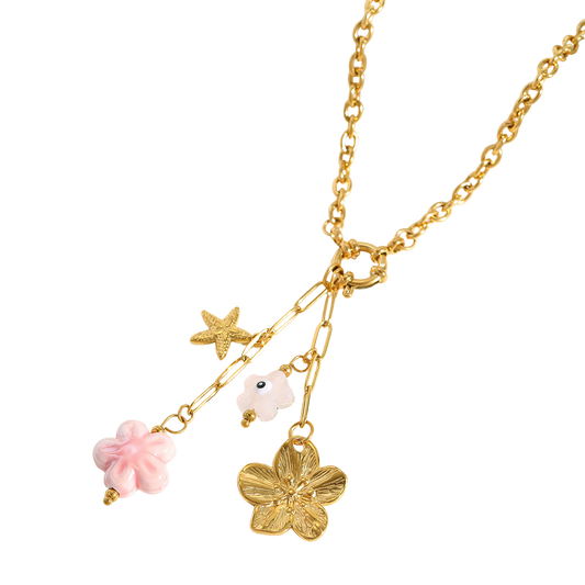 Pink wave - Necklace
