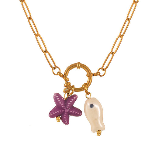 Floral fish - Necklace