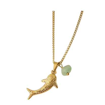 Green shark - Necklace