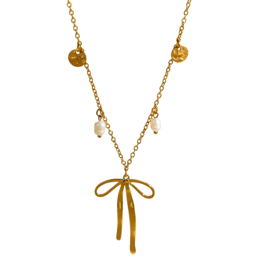 Pearly bow - Necklace