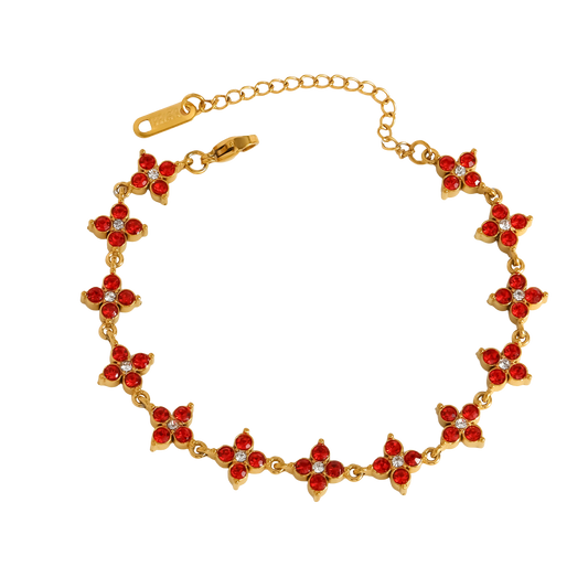 Clover red - Bracelet