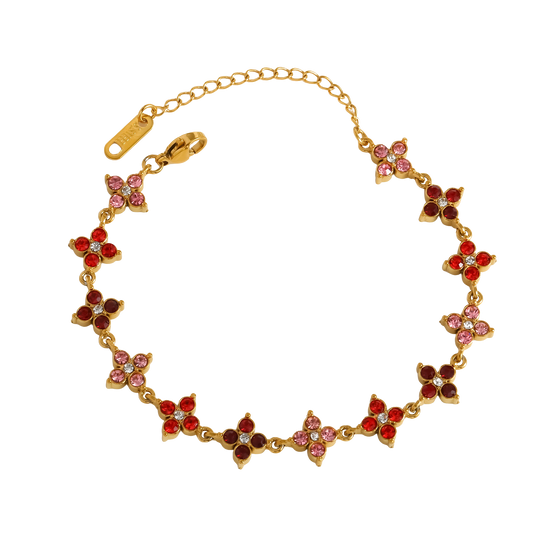 Red clover mixed - Bracelet