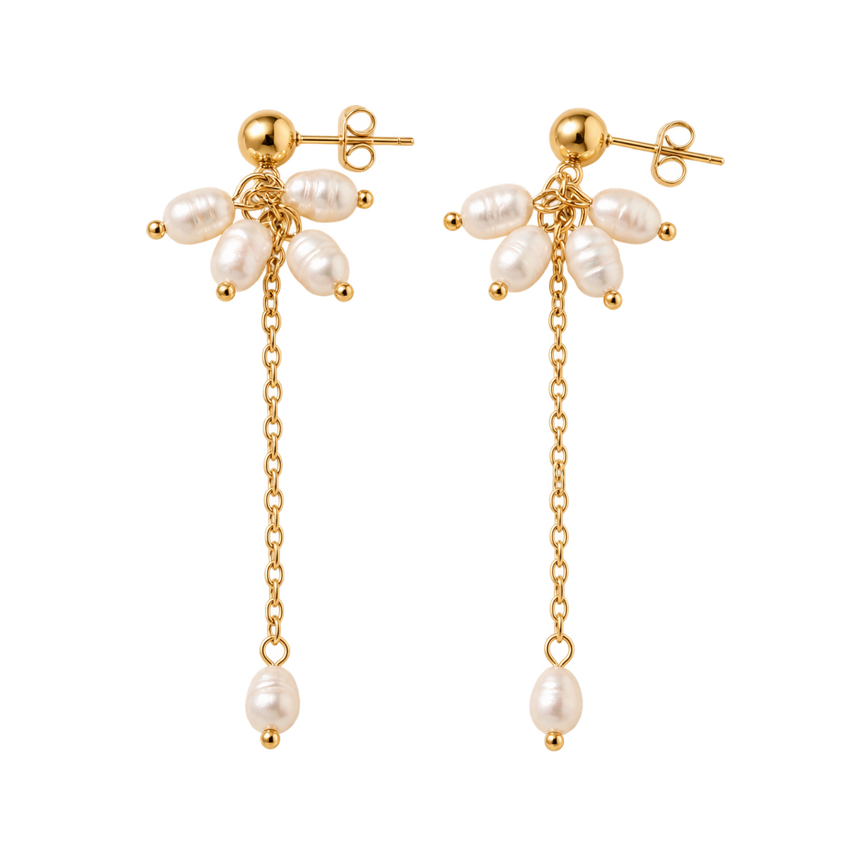Pearl cluster - Earrings