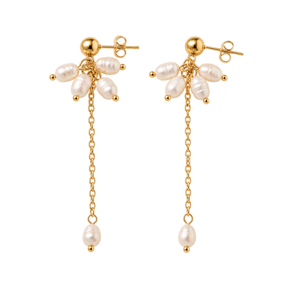 Pearl cluster - Earrings