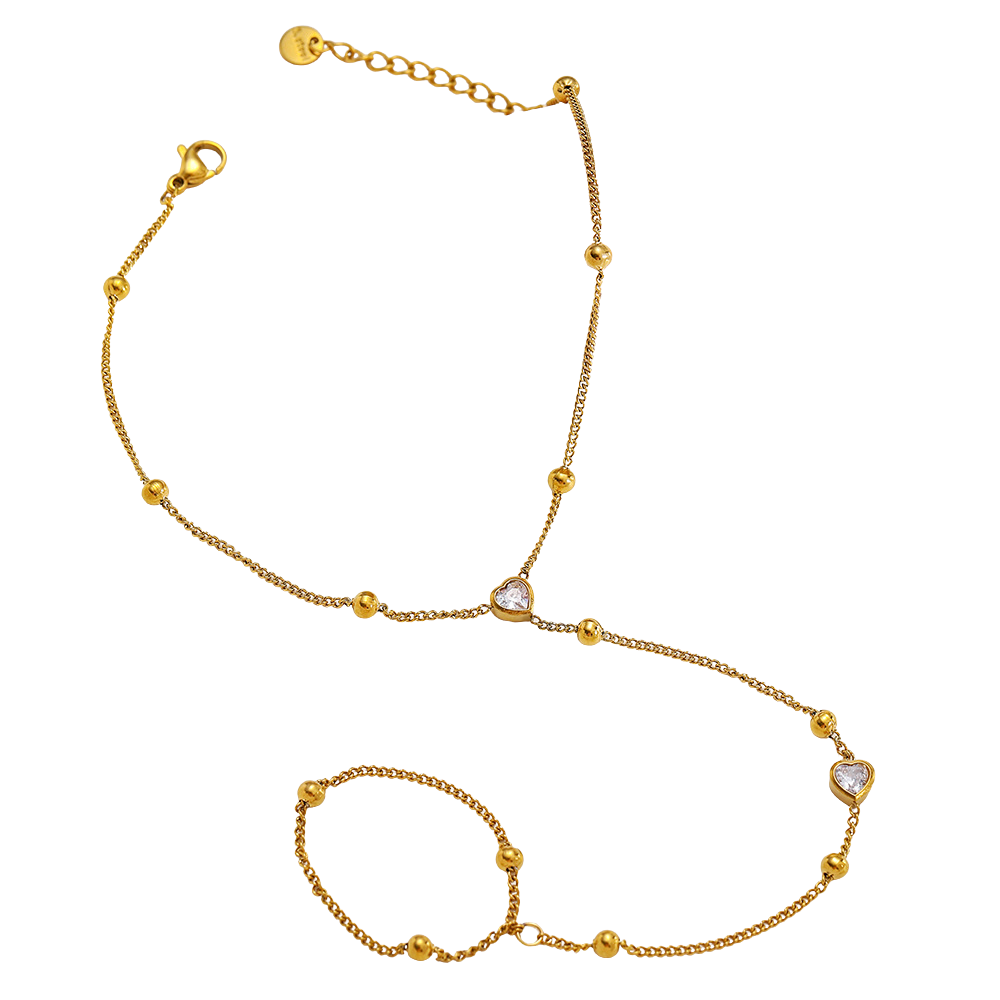 Shiny heart - Handchain