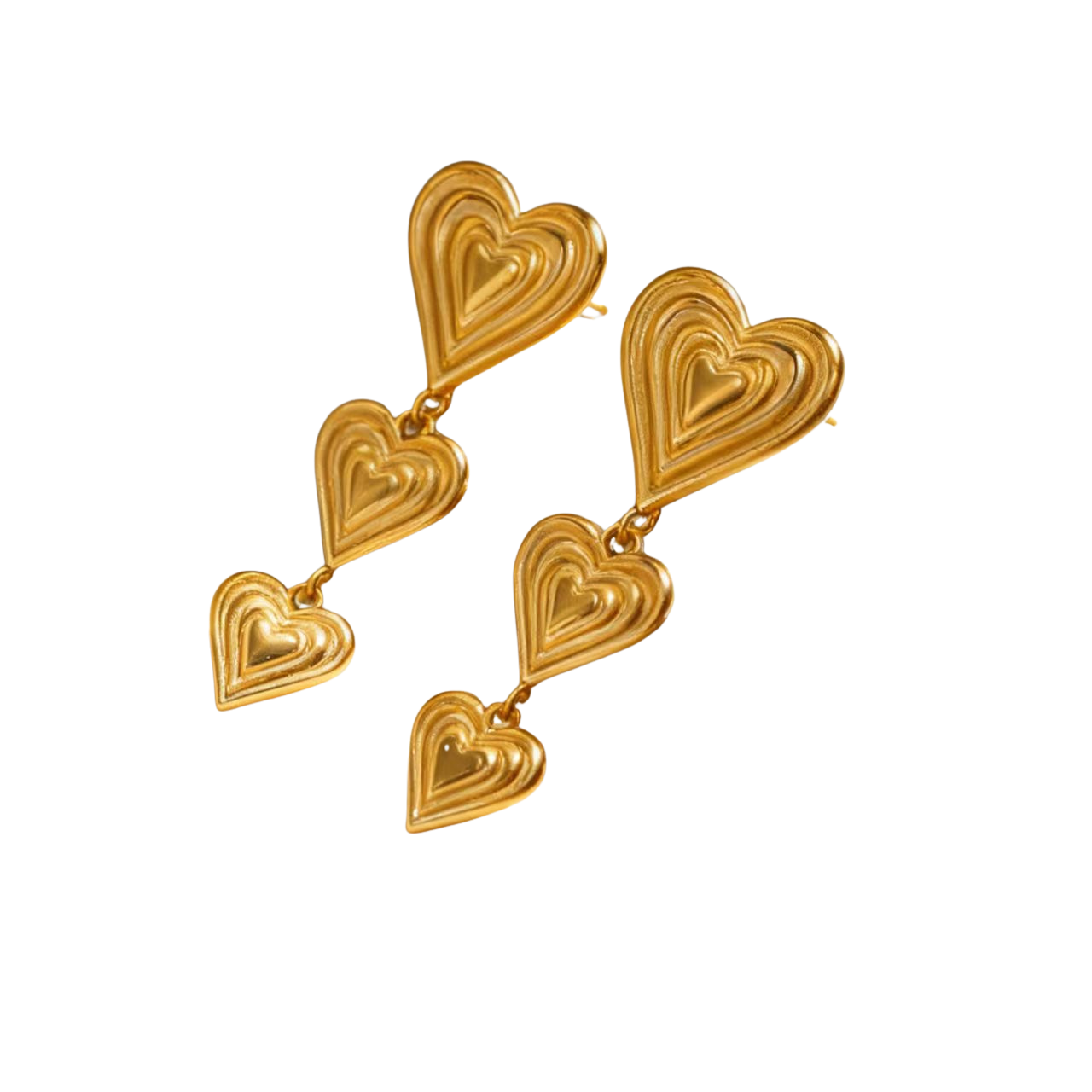 Triple heart - Earrings