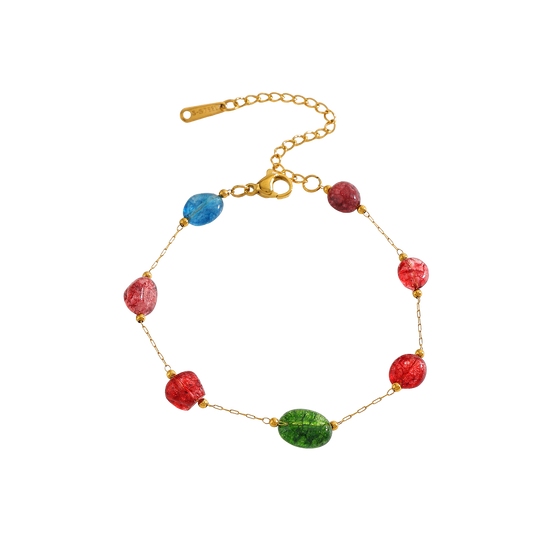 Gekleurde kralen - Armband